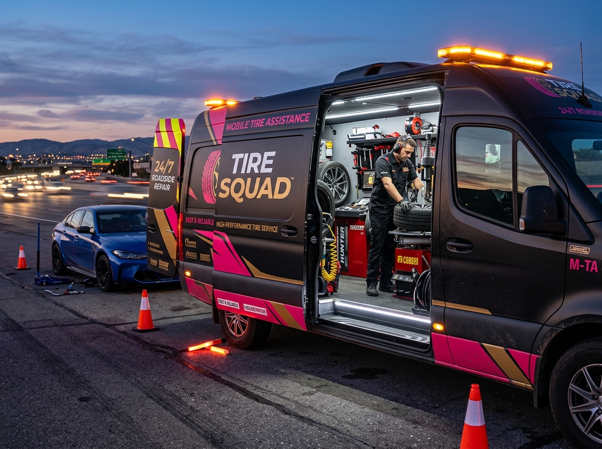 Mobile Tire Repair Van Service